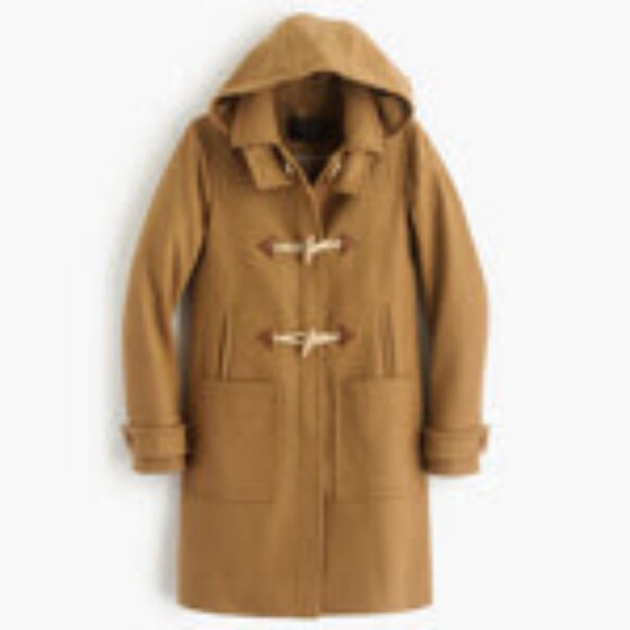 J. Crew Camel Wool Melton Toggle Coat - Picture 1 of 5